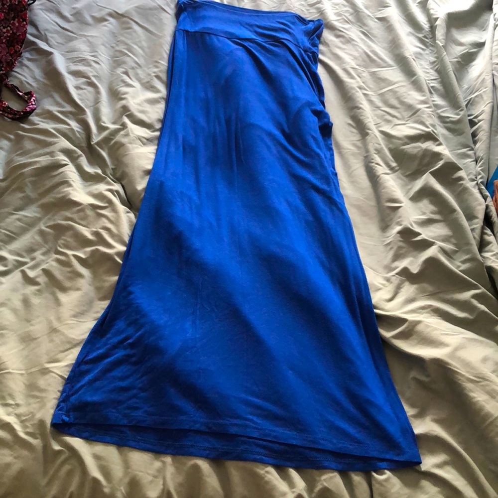 Royal blue maxi skirt